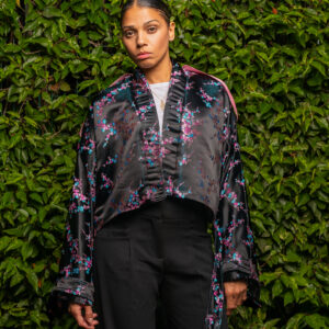 Kimono trench coat code - Kimono à motif floral