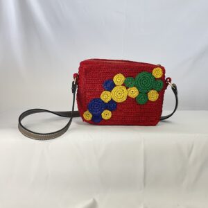 Camera Bag Full Raphia inspiré de décoration murale